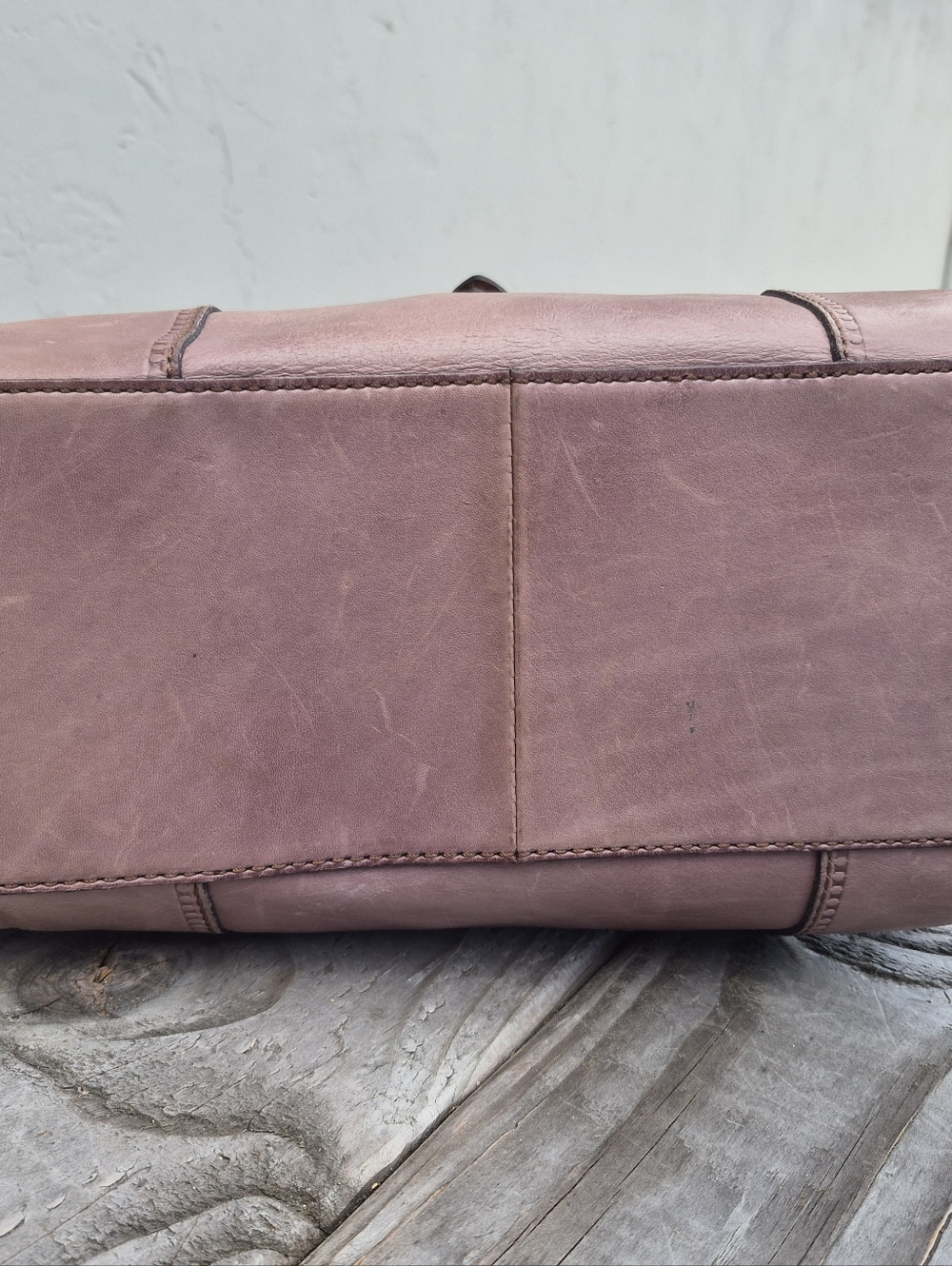 Fossil Vintage Leather Satchel Shoulder Bag - Picture 16 of 16